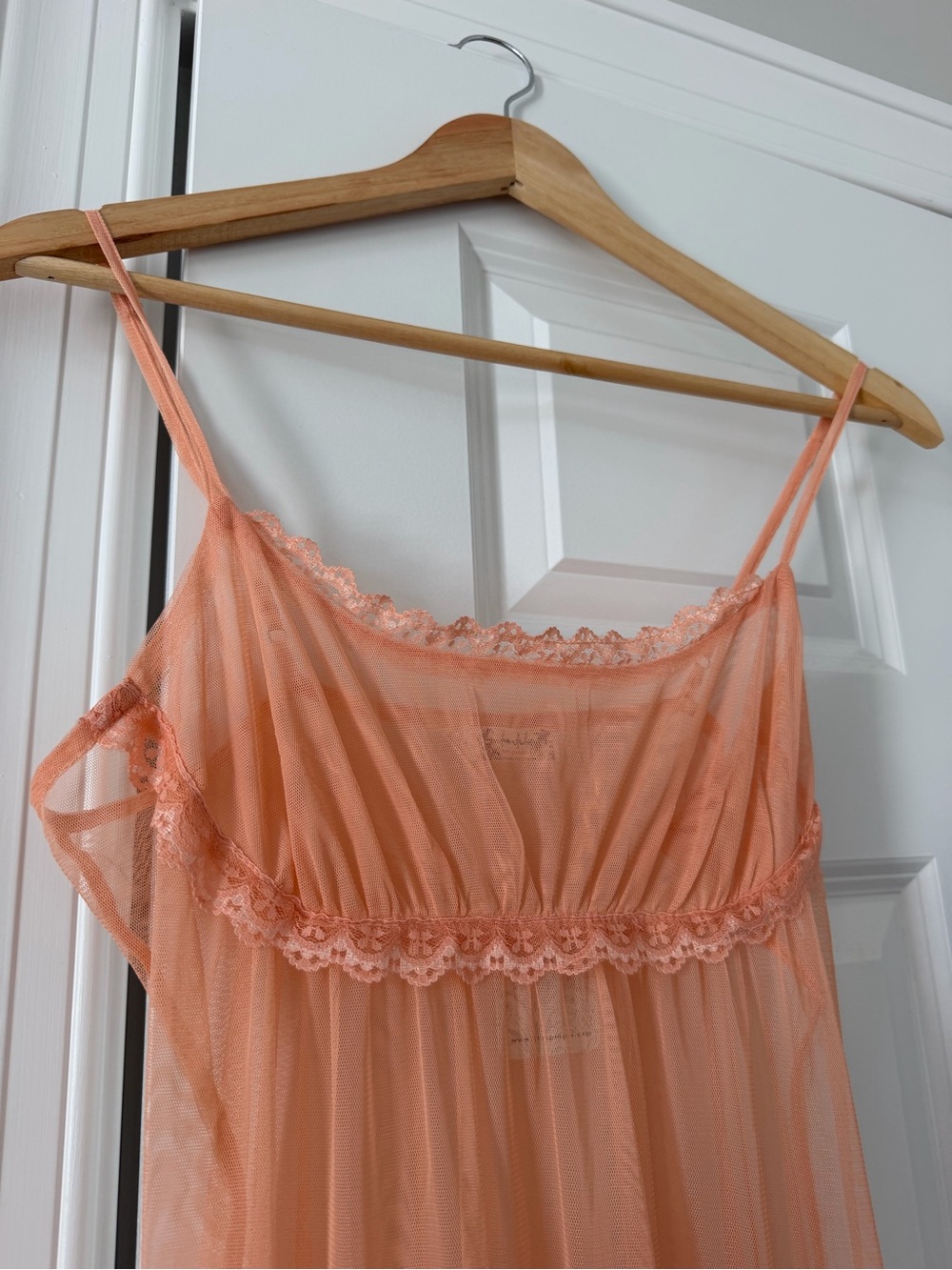 NWT Free People Intimately Coral Pink Slip Maxi Dress Size Small - Picture 6 of 7